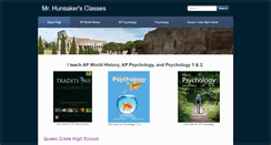 Desktop Screenshot of mrhunsakersclasses.com